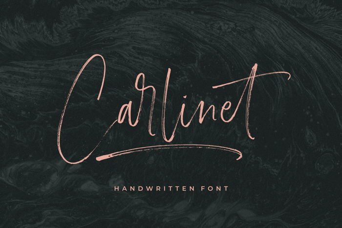 Carlinet Font poster