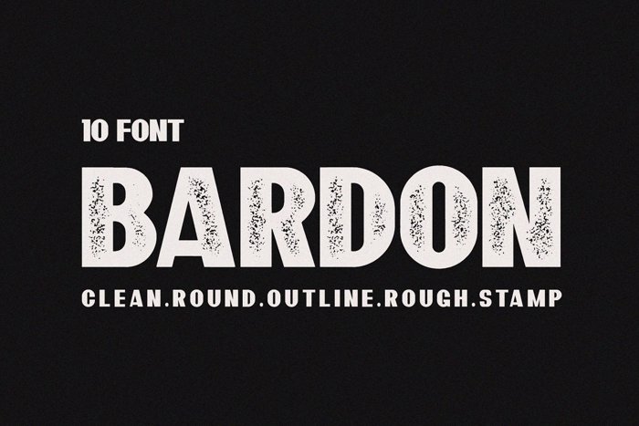 Bardon Font poster