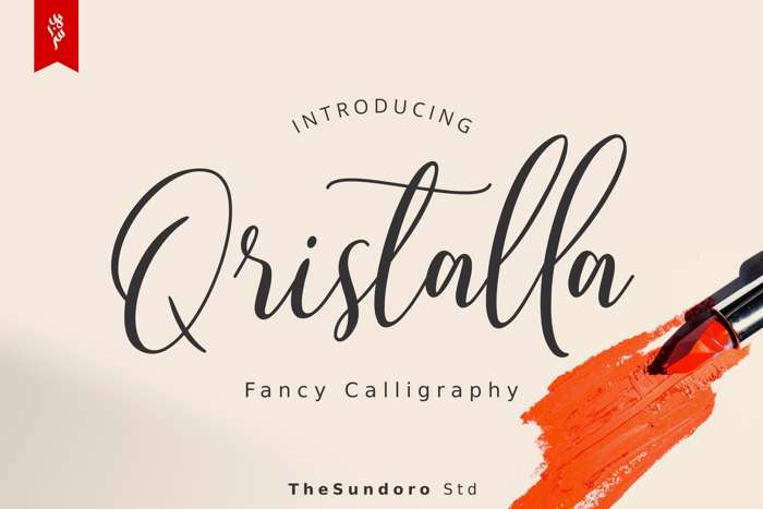 Qristalla Font poster
