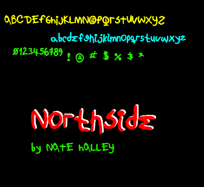NorthsideNBP Font poster