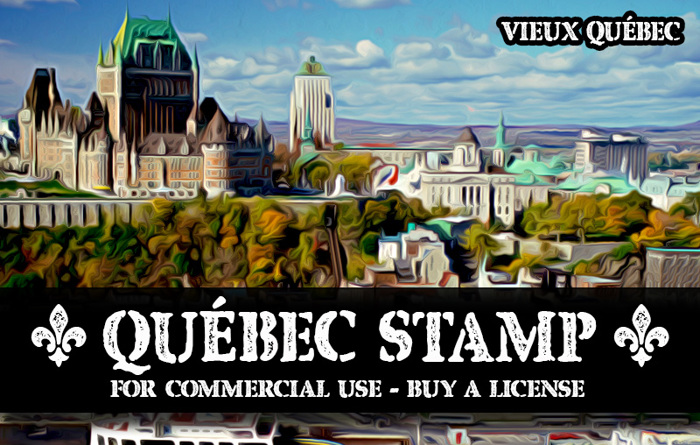 CF Quebec Stamp Font poster