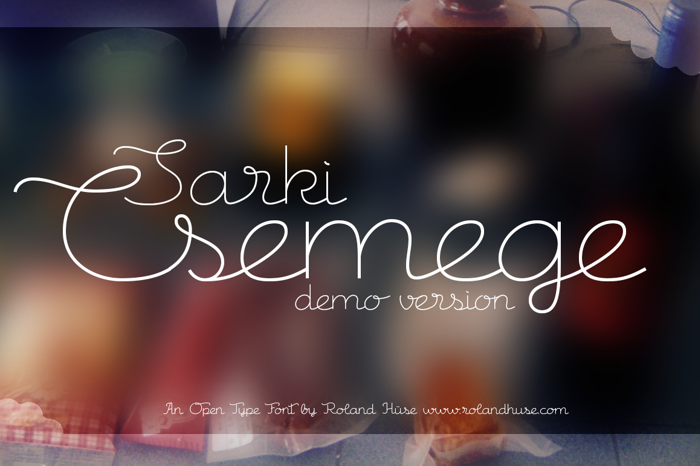 Csemege Demo Font poster