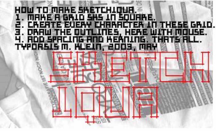 Sketchiqua Font poster