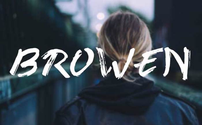 BROWEN Font poster