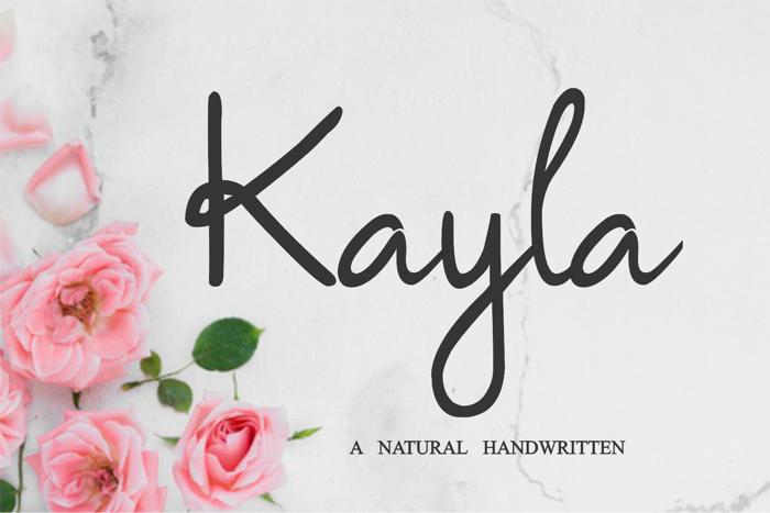 Kayla Font poster