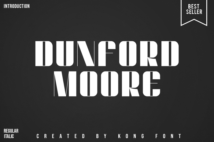 Dunford moore Font poster