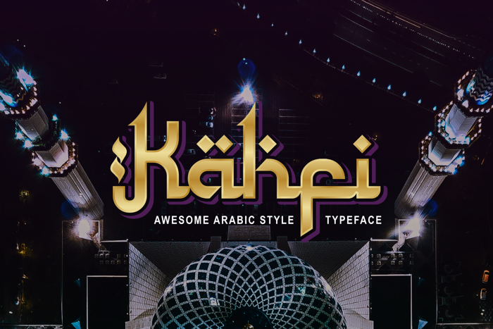 Kahfi Font poster