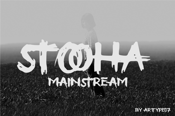 STOOHA Font poster