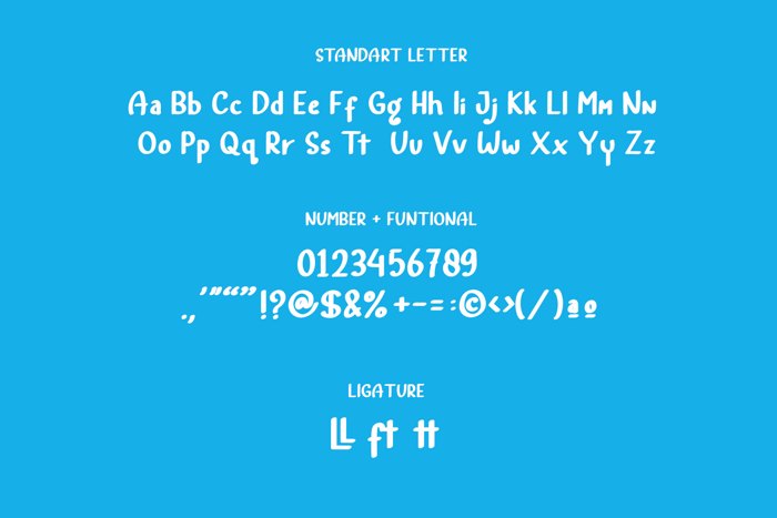Rainbow Land Font poster