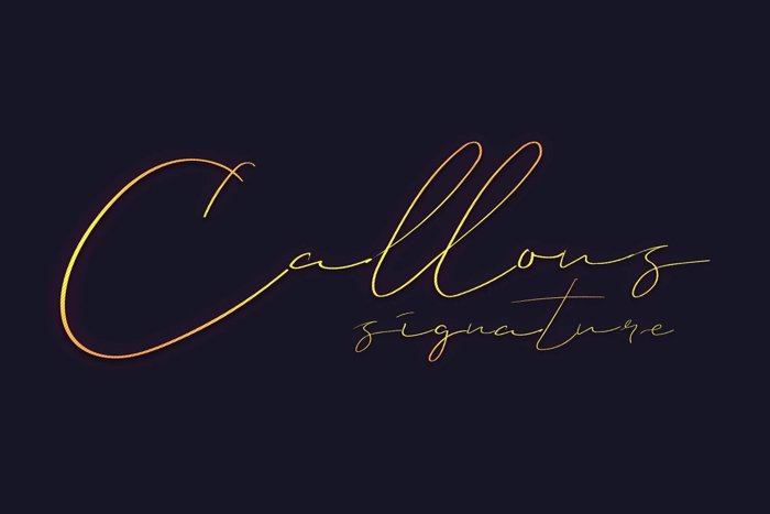 Callous Font poster