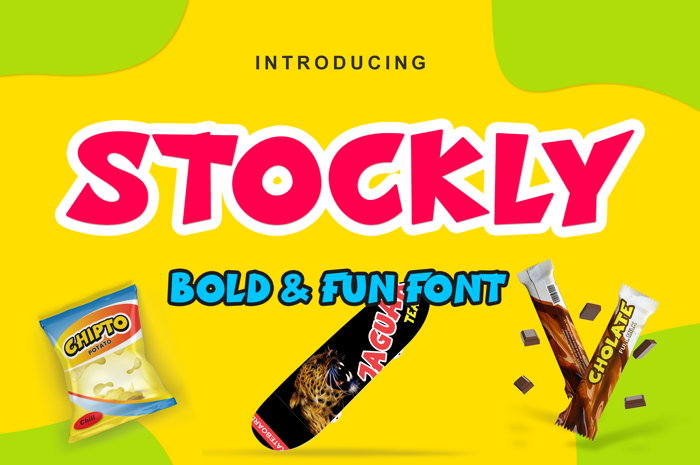Stockly Font poster
