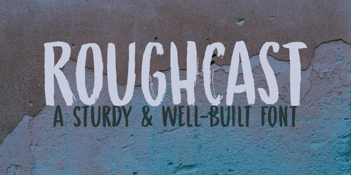 Roughcast Font poster