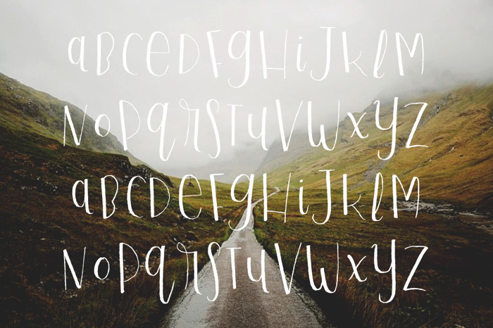 Playful Script Font poster