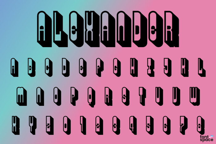 Alexander Font poster