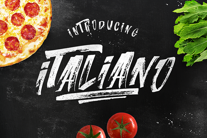 Italiano Font poster