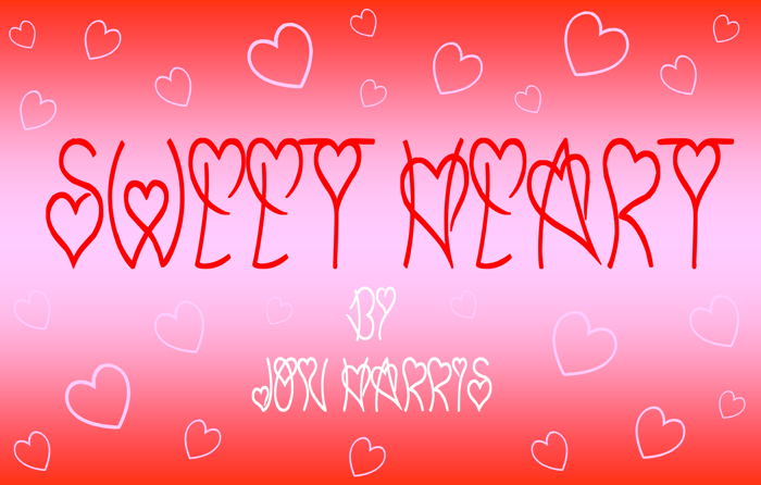 Sweet Heart Font poster
