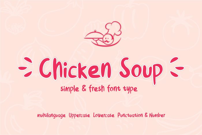 Chicken Soup Font poster