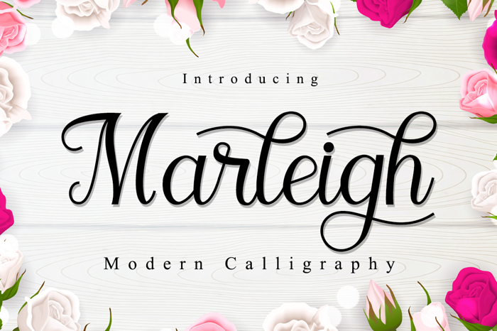 Marleigh Font poster
