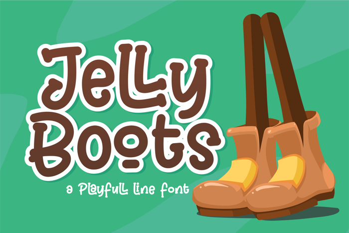 Jelly Boots Font poster