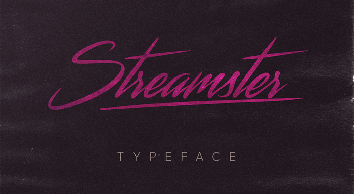 Streamster Font poster