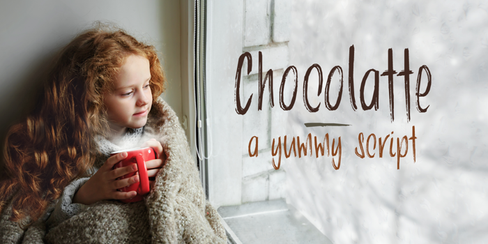 DK Chocolatte Font poster