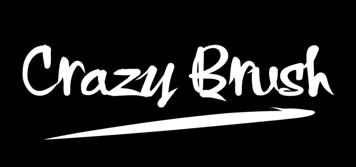 Crazy Brush Font poster