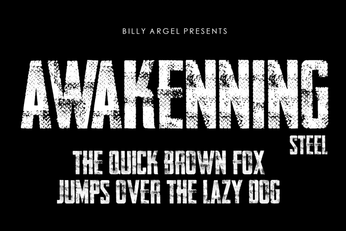 AWAKENNING STEEL Font
