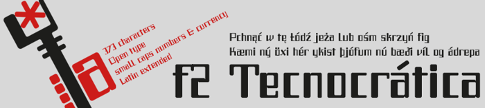 f2 Tecnocratica Font