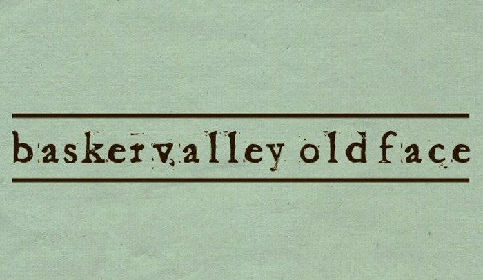Baketvalley Old Face Font poster