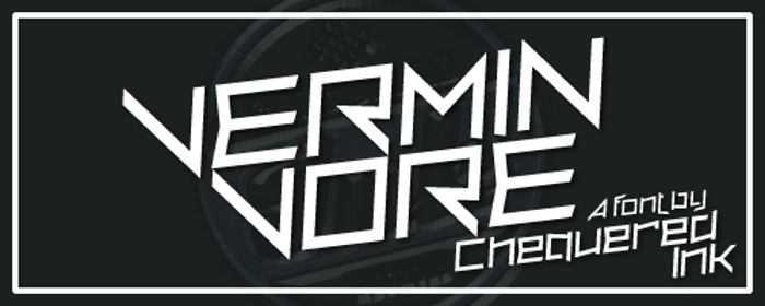 Vermin Vore Font poster