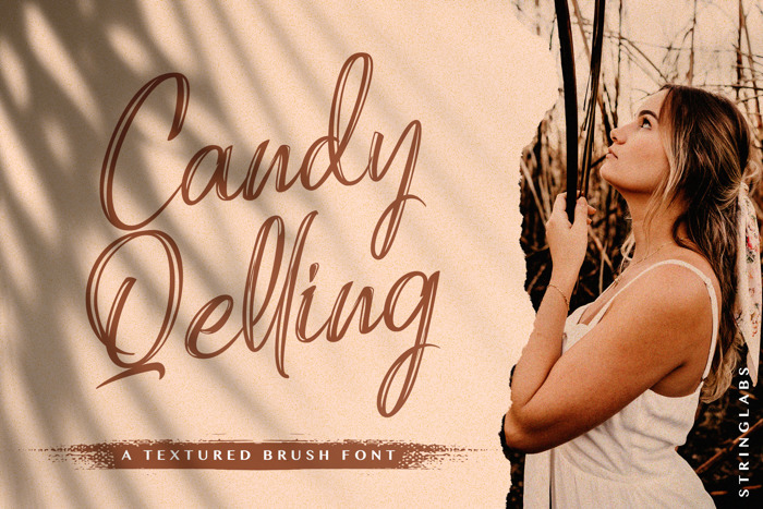 Candy Qelling Font poster