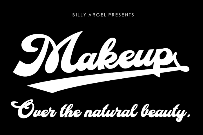 Makeup Font poster