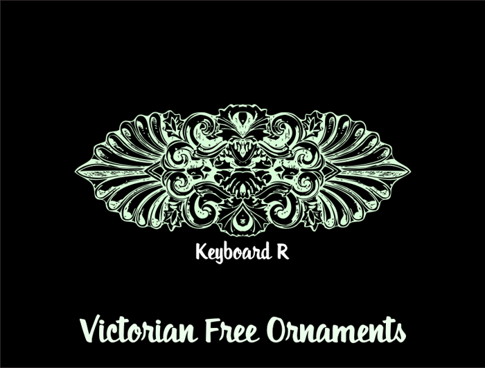Victorian Free Ornaments Font poster