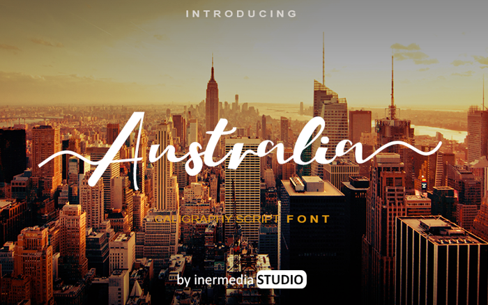 Australia Font poster