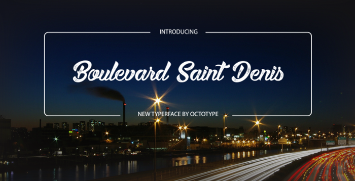 Boulevard Saint Denis Font poster