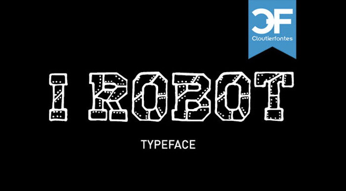 CF I Robot Font poster
