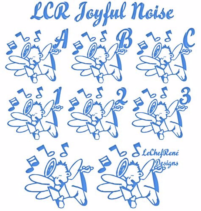 LCR Joyful Noise Font poster
