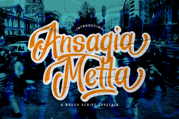 Ansagia Metta Font poster