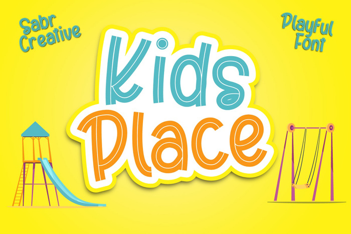 Kids Place Font poster