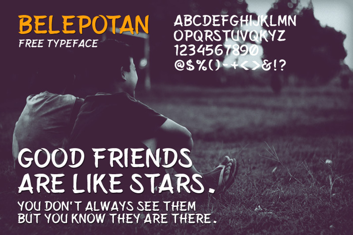 Belepotan Font poster