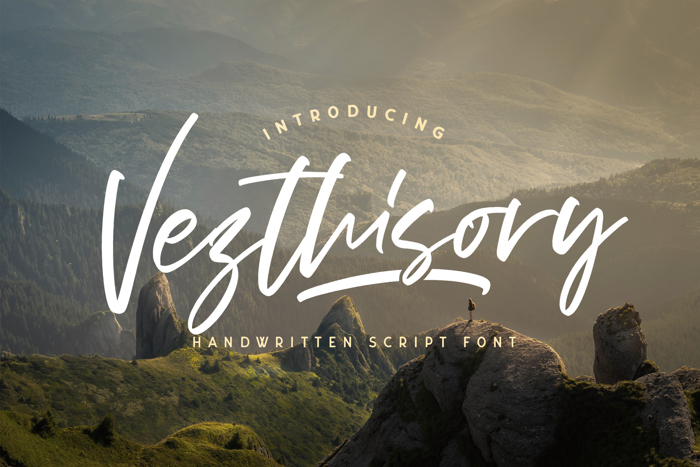 Vezthisory Font poster