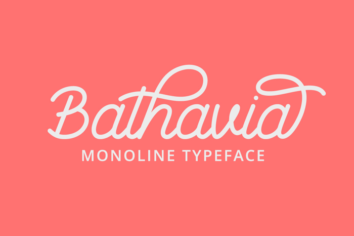Bathavia Font poster