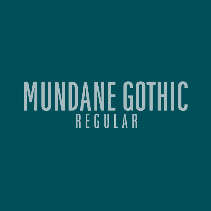Mundane Gothic Font poster