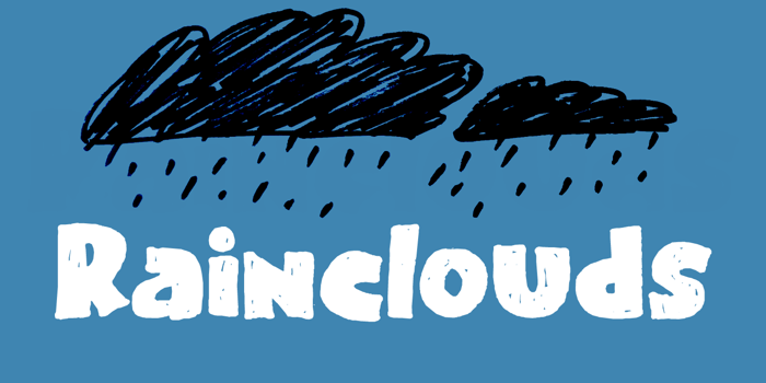 Rainclouds DEMO Font poster