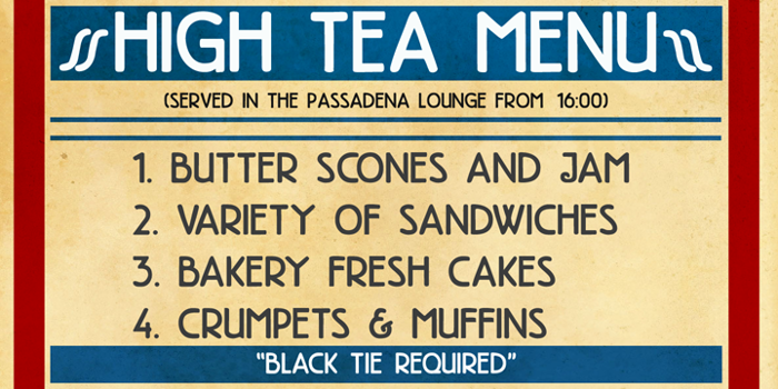DK High Tea Font poster