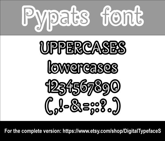 Pypats Font poster
