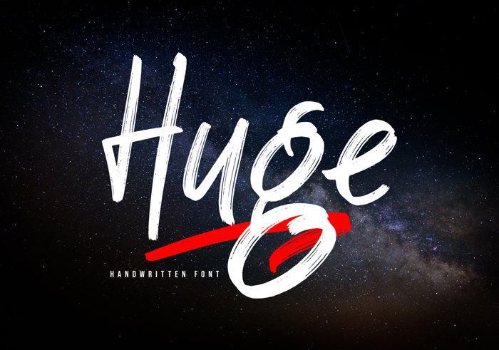 Huge Font poster