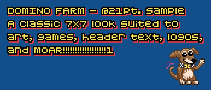 Domino Farm Font poster