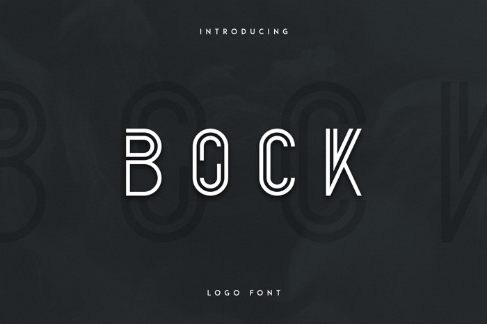 Bock Font poster