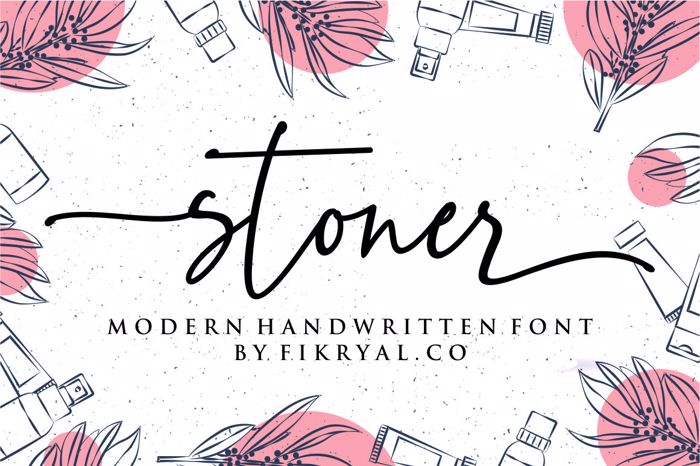 stoner Font poster